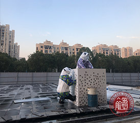 無(wú)錫人才公拾憶雕塑+熊貓雕塑雕塑
